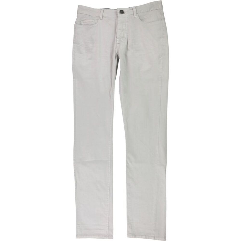 Rogue State Mens Basic Straight Leg Casual Pants, Beige, 30W x 32L, DM